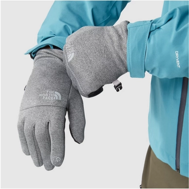Gloves The North Face Etip Recycled TNF Medium Gray Heather